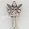 Character Shaped Zinc Alloy Pendants, Girl, plated cadmium free Approx 4mm 