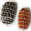 Indonesia Jewelry Beads, with iron chain & Brass, Tube cadmium free Approx 3mm 