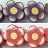Granos de arcilla de polímero flor, Arcilla polimero, Plumeria, 5 pétalos, más colores para la opción, 8x8x4mm, agujero:aproximado 1mm, 1000PCs/Bolsa, Vendido por Bolsa
