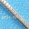 Cadena de la joyería de plata esterlina, plata de ley 925, chapado, cadena de la serpiente, más colores para la opción, 1mm, Vendido por g