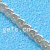 Sterling Silver Jewelry Chain, 925 Sterling Silver, plated, serpentine chain 1mm 
