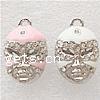 Character Shaped Zinc Alloy Pendants, Mask, plated, with Mideast rhinestone & enamel Approx 2mm 