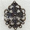 Metal Alloy Chandelier Component, plated, multi loops Approx 2mm 