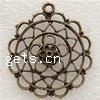 Metal Alloy Chandelier Component, Flower, plated 37mm Approx 3mm 