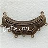 Metal Alloy Connector Bar, plated, 2/7 loop Approx 2mm 