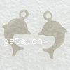 Sterling Silver Tag, 925 Sterling Silver, Dolphin, plated Approx 1mm 