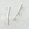 Sterling Silver Tube Beads, 925 Sterling Silver, plated, smooth Approx 1.5mm 