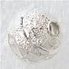 Messing Sternenstaub Perlen, rund, plattiert, Blume Schnitt & Falten, keine, 8mm, Bohrung:ca. 1.5mm, 3000PCs/Tasche, verkauft von Tasche
