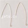 925 Sterling Silver Marquis Earring Hooks, Letter J, plated 