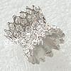 Flower Cap Rhinestone Spacer, with Zinc Alloy, plated, with Mideast rhinestone lead & nickel free Approx 4mm 