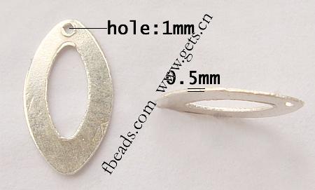 Sterling Silver Tag, 925 Sterling Silver, Oval, plated, more colors for choice, 14x8mm, Sold By PC