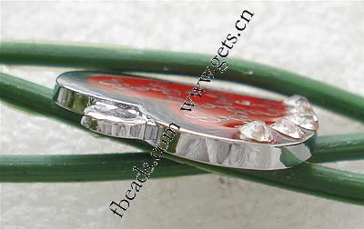 Colgantes de esmalte de la aleación del cinc, aleación de zinc, Corazón, chapado, con el patrón de la letra & con diamantes de imitación, más colores para la opción, 23.5x21.5x2mm, agujero:aproximado 2.5mm, Vendido por UD