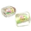 Gold Foil Lampwork Beads, rectangle, with inner flower, more colors for choice, 11X8mm, Hole:Approx 2MM, Sold by PC