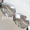 Imitation CRYSTALLIZED™ perles ovales, cristal, spiral, facettes, plus de couleurs à choisir Environ 1.5mm pouce Vendu par brin