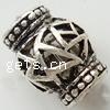 Zinc Alloy Hollow Beads, Drum, plated Approx 1mm 