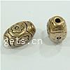 Zinc Alloy Jewelry Beads, Oval, plated nickel, lead & cadmium free Approx 2mm 