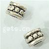 Zinc Alloy Large Hole Beads, Tube, plated nickel, lead & cadmium free Approx 3mm 