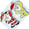 Zinc Alloy Christmas Pendants, Santa Claus, plated, Christmas jewelry & enamel nickel, lead & cadmium free 