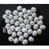 Rice Cultured Freshwater Pearl Beads, natural, half-drilled Grade A, 5.5-6.25mm Approx 0.8mm 