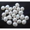 Half Drilled Cultured Freshwater Pearl Beads, Teardrop, natural, half-drilled, white, 9-10MM Approx 0.8mm 
