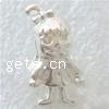 Zinc Alloy European Beads, Character, plated, without troll Approx 5mm 