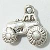 Vehicle Shaped Zinc Alloy Pendants, Car, plated nickel, lead & cadmium free Approx 1.8mm 