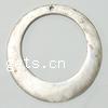 Zinc Alloy Flat Round Pendants, Donut, plated Approx 2mm 