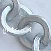 Eisen Runde Gliederkette, plattiert, keine, frei von Nickel, 5.05x5.57x0.8mm, 50m/Spule, verkauft von Spule