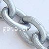 Iron Oval Chain, plated, smooth 