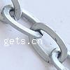 Iron Oval Chain, plated, smooth lead & cadmium free 