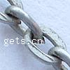 Iron Oval Chain, plated lead & cadmium free 