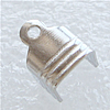 Brass Cord Tips, Rectangle, plated Approx 1.5mm 