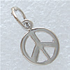 Brass Jewelry Pendants, Peace Logo, plated Approx 1mm 