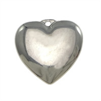 Stainless Steel Heart Pendants, 304 Stainless Steel, plated Approx 1mm 