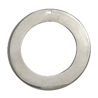 Stainless Steel Tag Charm, 304 Stainless Steel, Donut, plated Approx 2mm, Inner Approx 19.5mm 