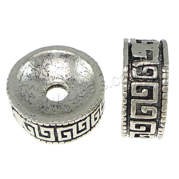 Brass Spacer Beads, Donut, antique silver color plated, different size for choice, Sold By PC