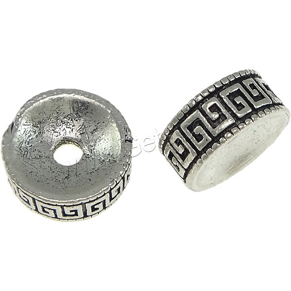 Brass Spacer Beads, Donut, antique silver color plated, different size for choice, Sold By PC
