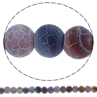 Natural Effloresce Agate Beads, Round Approx 1mm Approx 15.3 Inch 