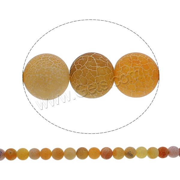 Perles agates effloresces naturelles , agate effleurant, Rond, normes différentes pour le choix, plus de couleurs à choisir, Trou:Environ 1mm, Longueur:Environ 15.3 pouce, Vendu par brin