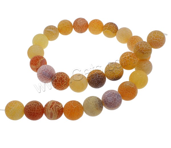 Natural Effloresce Agate Beads, Round, different size for choice, more colors for choice, Hole:Approx 1mm, Length:Approx 15.3 Inch, Sold By Strand