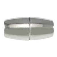 Brass Magnetic Clasp, Oval, platinum color plated Approx 5mm 