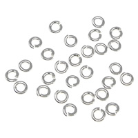 Sterling Silber offen Sprung Ring, 925 Sterling Silber, Kreisring, plattiert, keine, 4x1mm, verkauft von PC