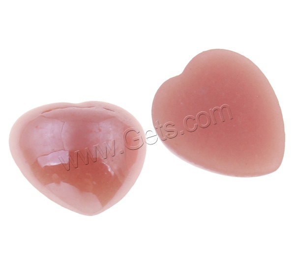 Porcelain Cabochon, Heart, different size for choice & lustrous & flat back, more colors for choice, 1000PCs/Bag, Sold By Bag