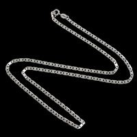 Серебряное ожерелье цепи, Серебро 925 пробы, Маринер цепь длина:Приблизительно 18 дюймовый, продается Strand