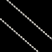 Стерлингового серебра ювелирные изделия цепь, Серебро 925 пробы, мяч цепь, 1mm, Приблизительно 32м/Лот, продается Лот