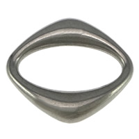 Stainless Steel Linking Ring, 304 Stainless Steel, Rhombus, original color Approx 