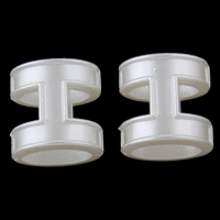 ABS Plastic Slide Charm, Letter I, imitation pearl Approx Approx 