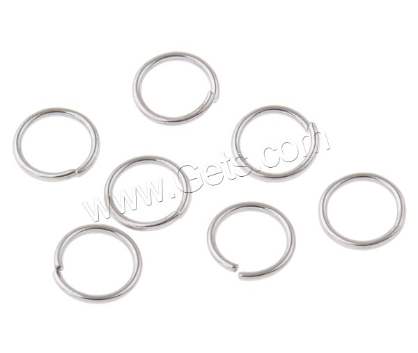 Maschine Cut Eisen Geschlossen Sprung-Ring, Kreisring, plattiert, verschiedene Größen vorhanden, keine, frei von Nickel, Blei & Kadmium, verkauft von Tasche
