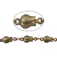 Handmade Brass Chain, plated, bar chain m 