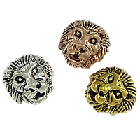 Zinc Alloy Large Hole Beads, Lion, plated, blacken nickel, lead & cadmium free Approx 2mm 